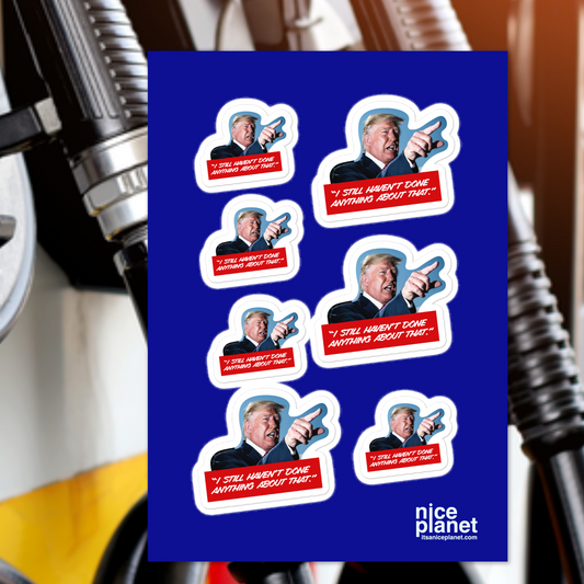 Donald Trump Gas Pump Stickers