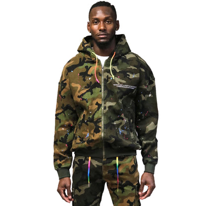 Cypress Mixed Camo Bomber Jacket