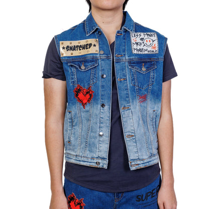 Tyrion Premium Washed Denim Vest