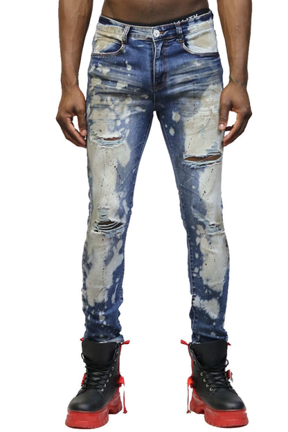 Moss Washed Skinny Denim Pants