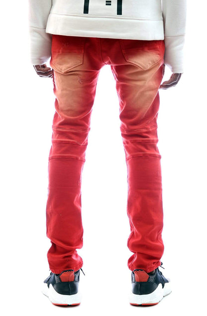 Skinny Cotton Terry Denim Pants.