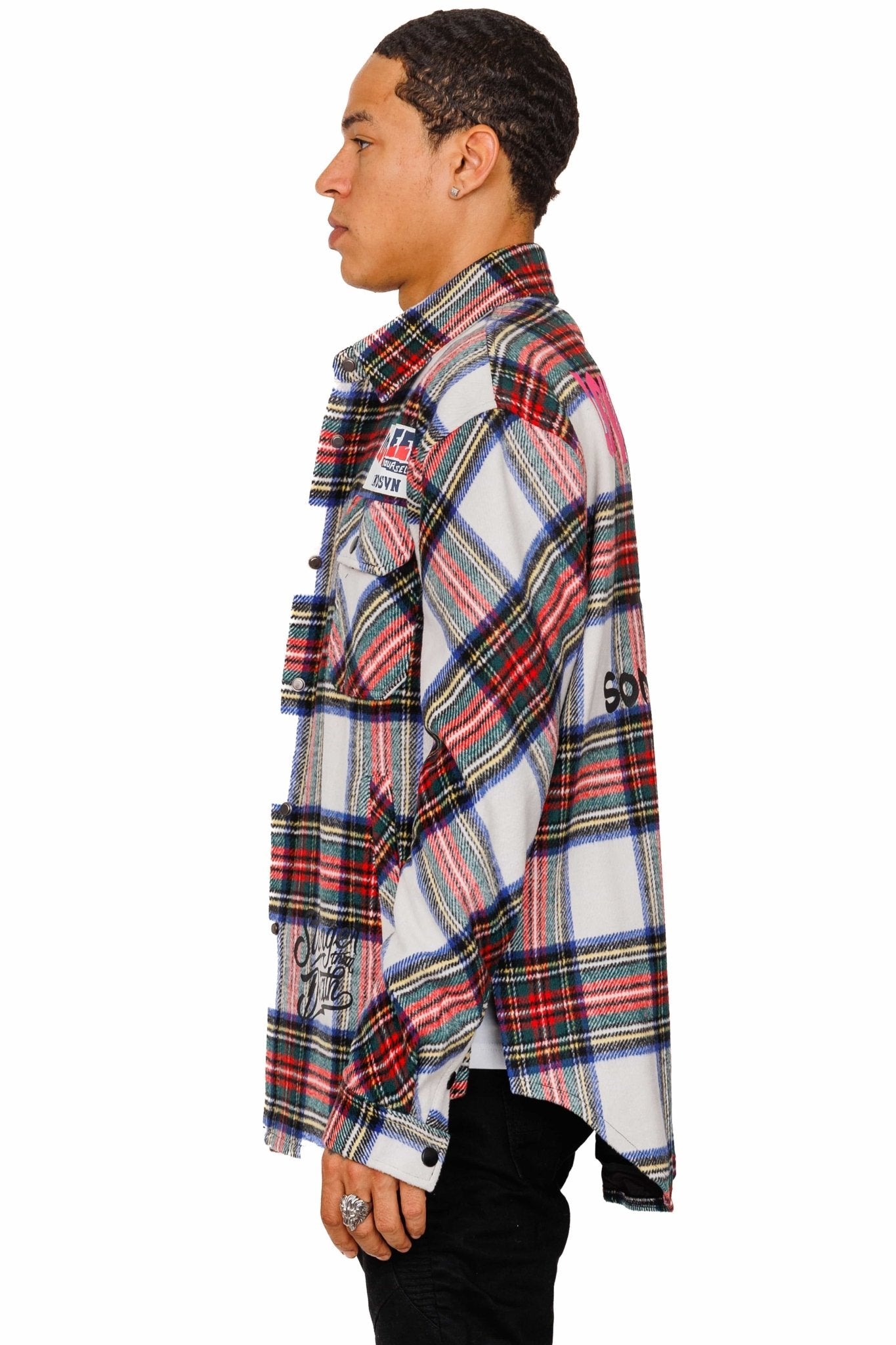 DRAKE Men's premium heavy flannel jacket type shirt