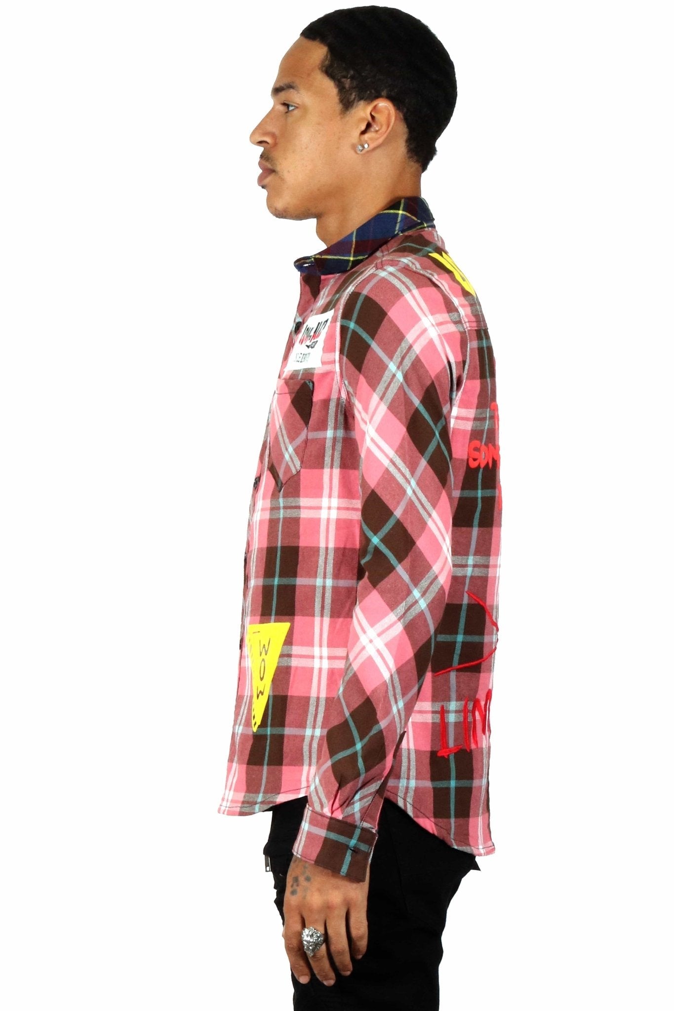 PUCE Men's premium flannel button down shirt