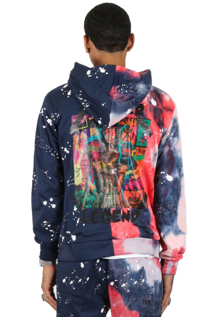 Garnet Tie die Pullover Hoodie