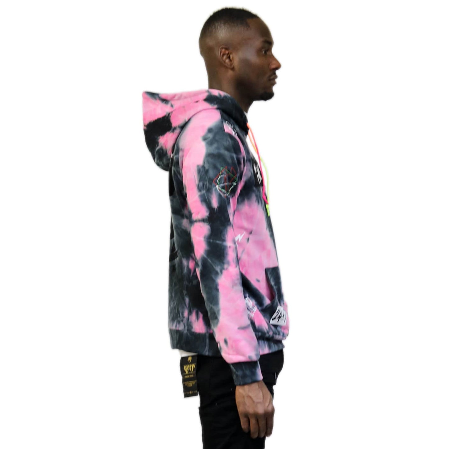 Merlot Premium Tiedye Pullover Hoodie