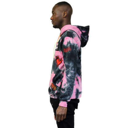 Merlot Premium Tiedye Pullover Hoodie