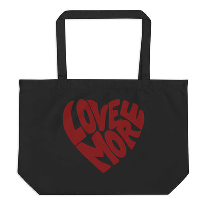 Love More Large Eco Tote Bag