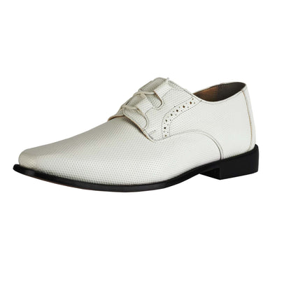 Blacktown Genuine Leather Oxford Style Lace-Up Dress Shoes For Men