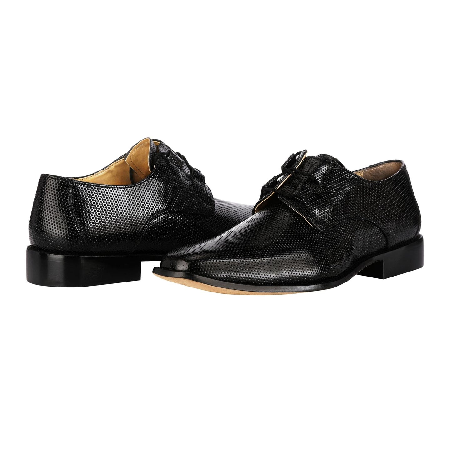 Blacktown Genuine Leather Oxford Style Lace-Up Dress Shoes For Men