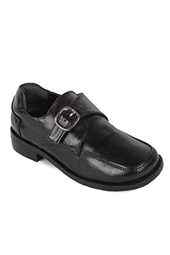 Martin Leather Oxford Style School Uniform Buckle Shoes for Kids