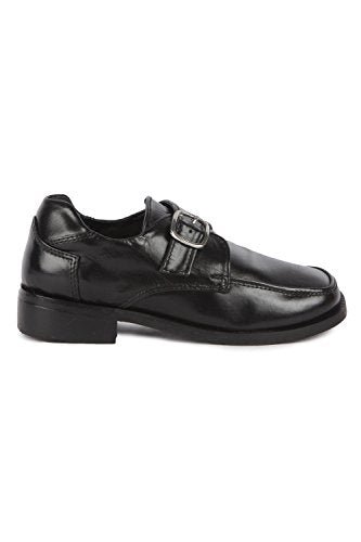 Martin Leather Oxford Style School Uniform Buckle Shoes for Kids