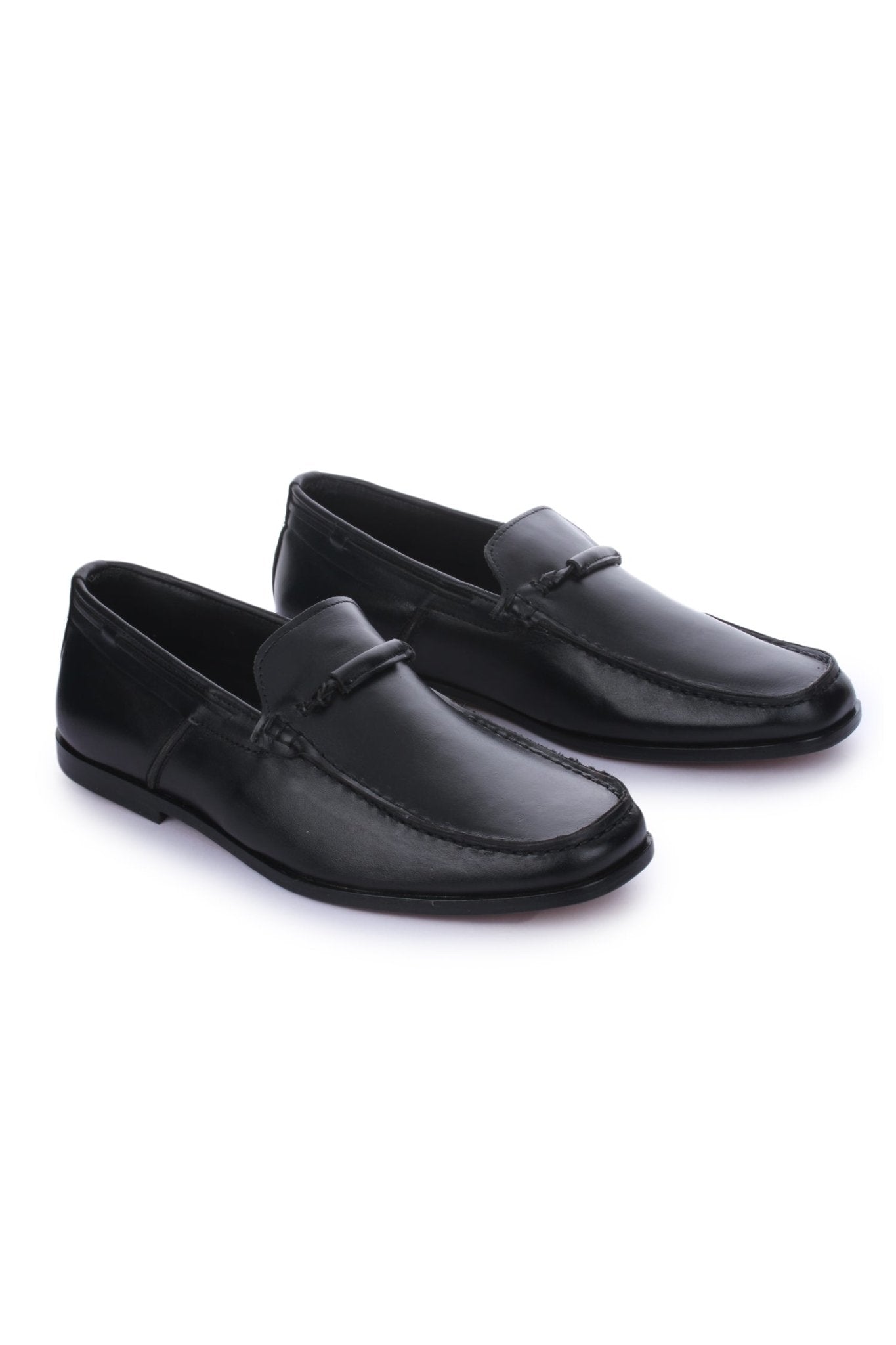 Men's Leather Moccasin Toe Business Loafers