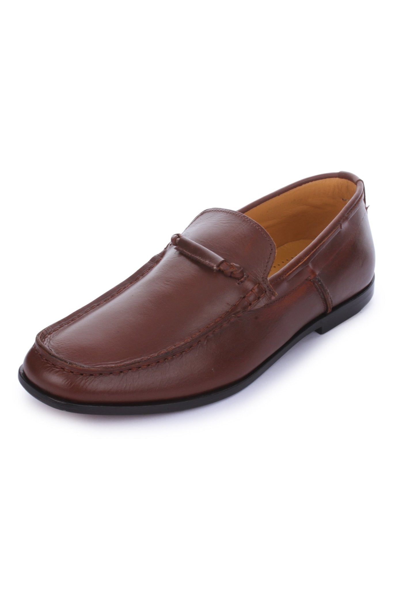 Men's Leather Moccasin Toe Business Loafers