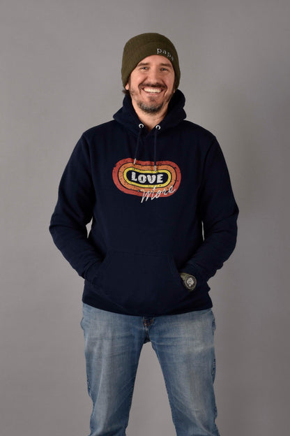 Retro Love More Eco Fleece Hoodie