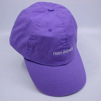 Non-Binary Embroidered Hat Lilac