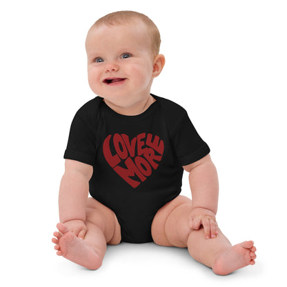 LOVE MORE Organic cotton baby bodysuit