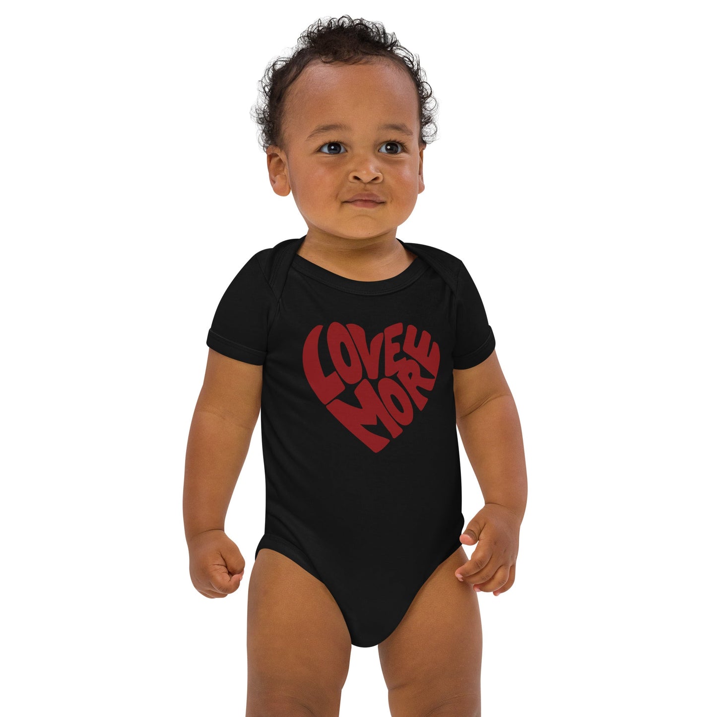 LOVE MORE Organic cotton baby bodysuit