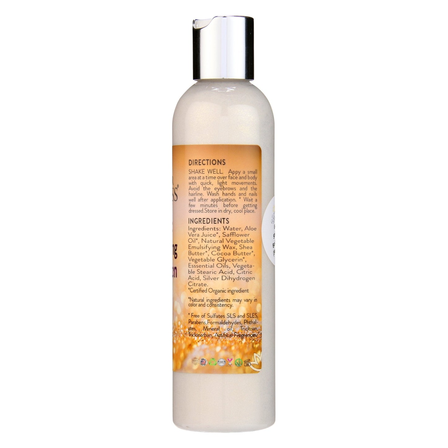 Organic Gold Shimmer Body Lotion