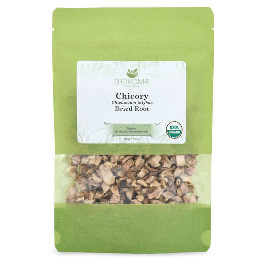 Chicory (Chichorium intybus) Organic Dried Root 100g 3.55oz