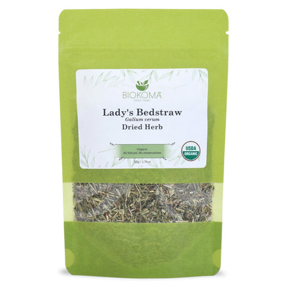 Lady's Bedstraw (Galium verum) Organic Dried Herb 50g 1.76oz