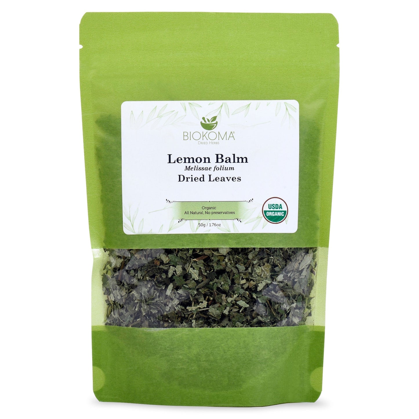 Lemon Balm (Melissae folium) Organic Dried Leaves 50g 1.76oz