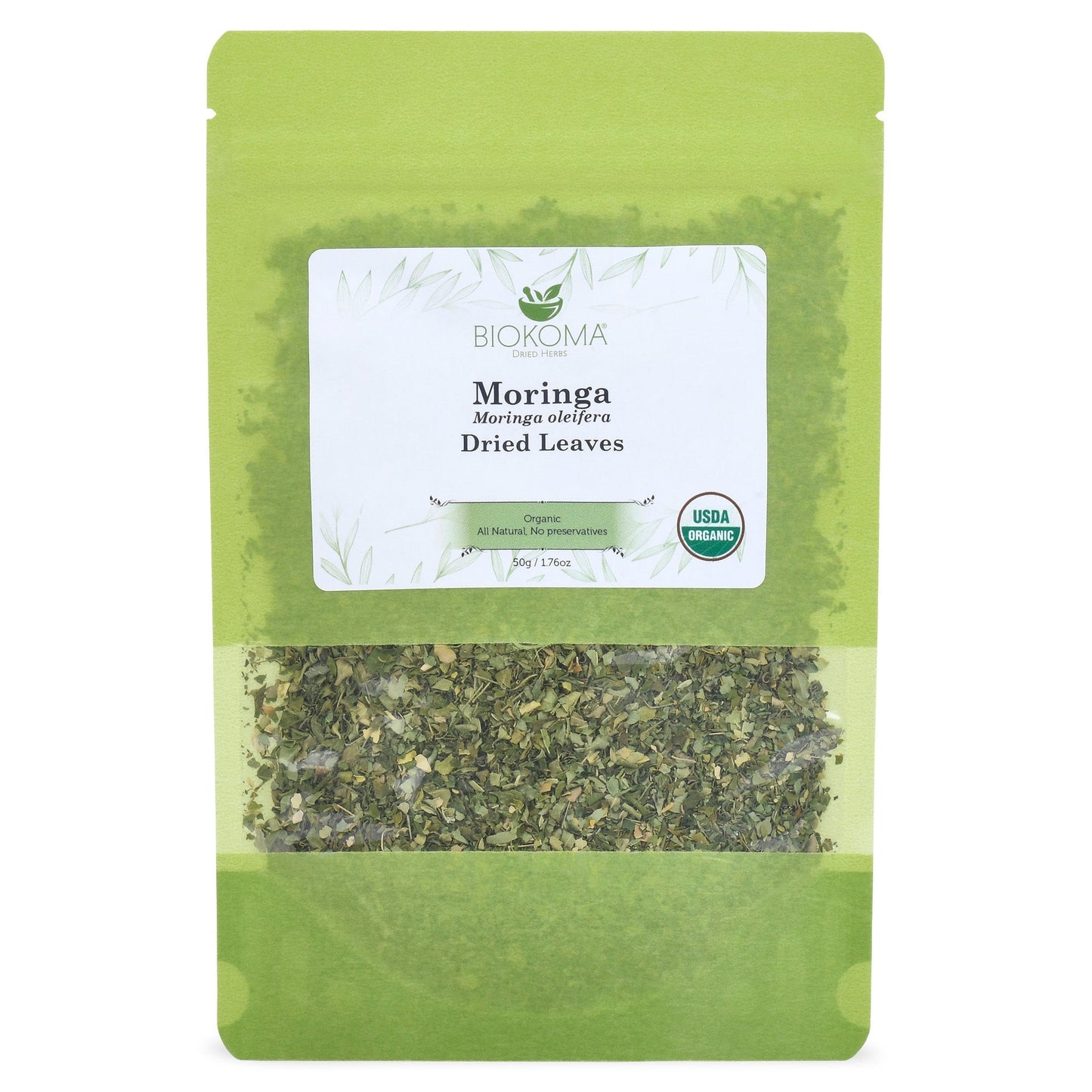 Moringa (Moringa oleifera) Organic Dried Leaves 50g 1.76oz