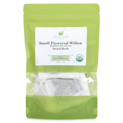 Small-Flowered Willow (Epilobium parviflorum) Organic Dried Herb 30 Tea Bags 1.5oz