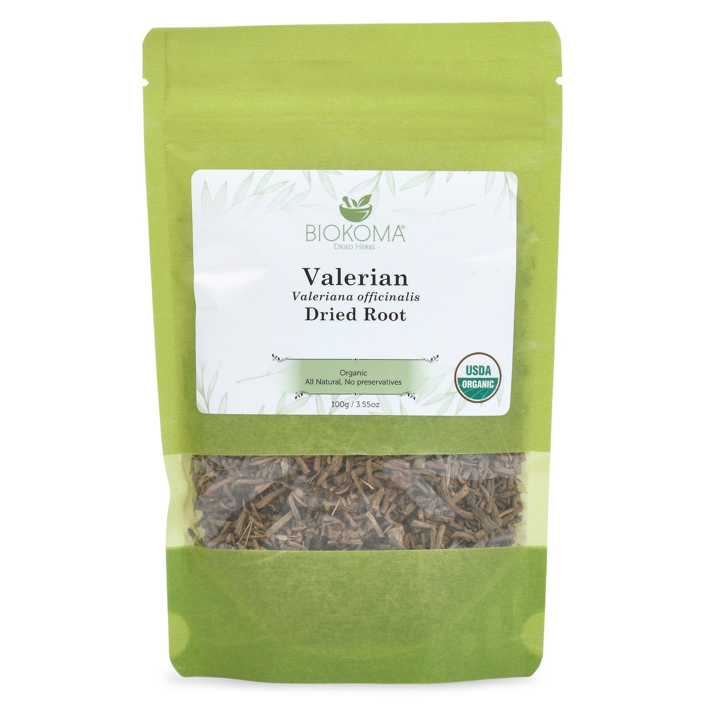 Valerian (Valeriana officinalis) Organic Dried Root 100g 3.55oz