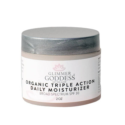 Organic Triple Action Daily Face Cream Moisturizer Reef-Safe SPF 30