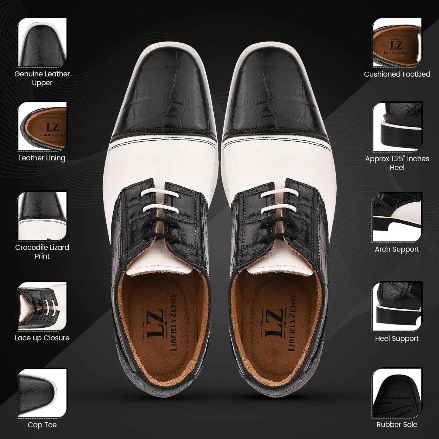 Owen Leather Oxford Style Dress Shoes