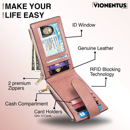 Women's AirTag Wallet : Deluxe Smart VN300