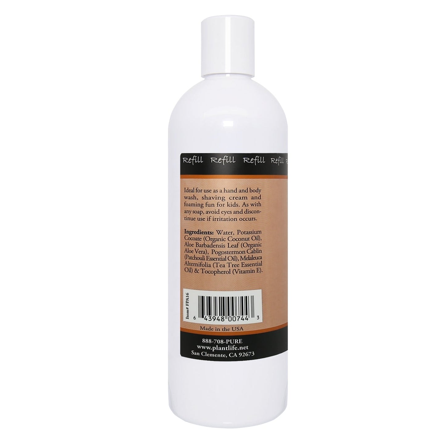 Patchouli Foam Soap Refill