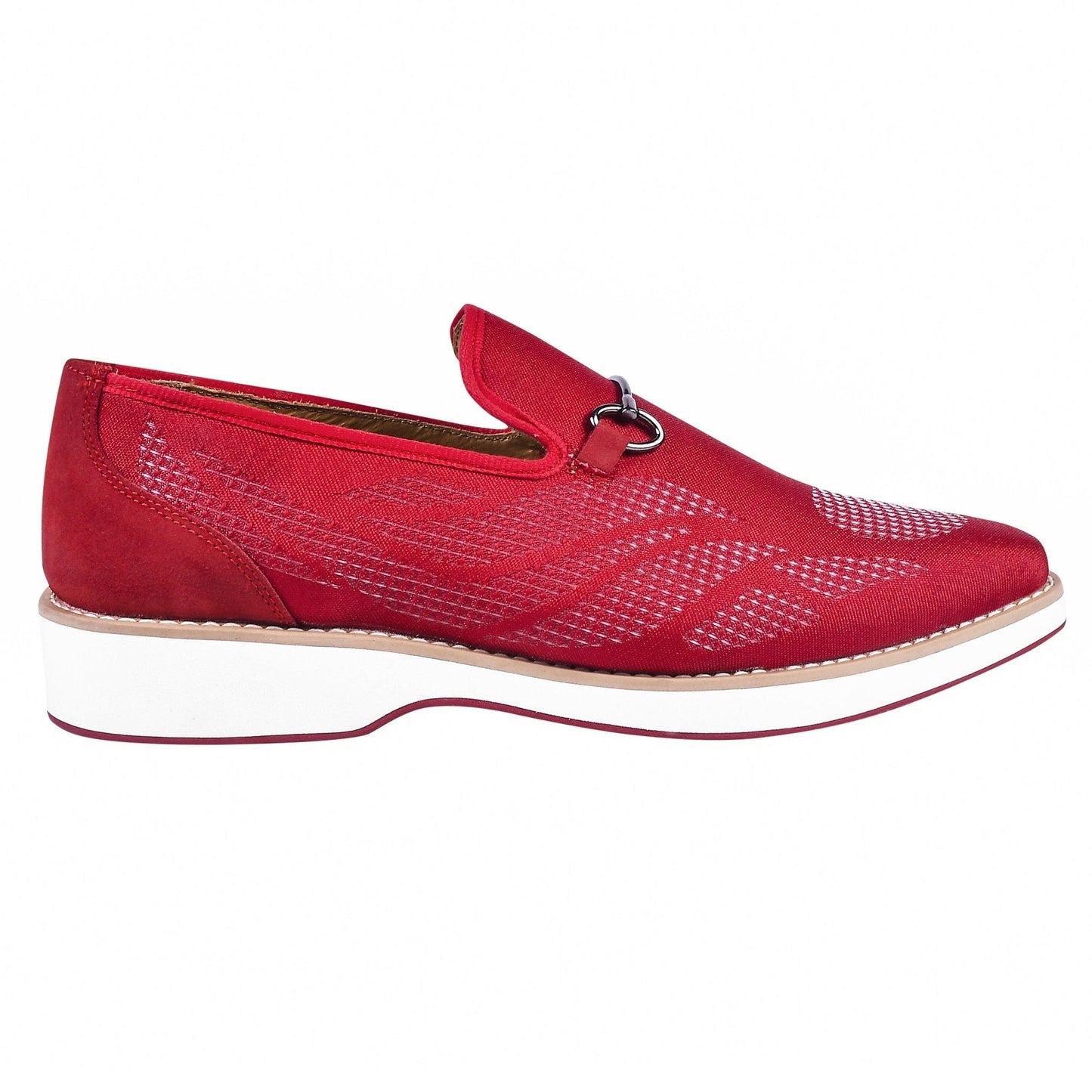 Powerball Textile Printed Red Bottom Casual Shoes For Men