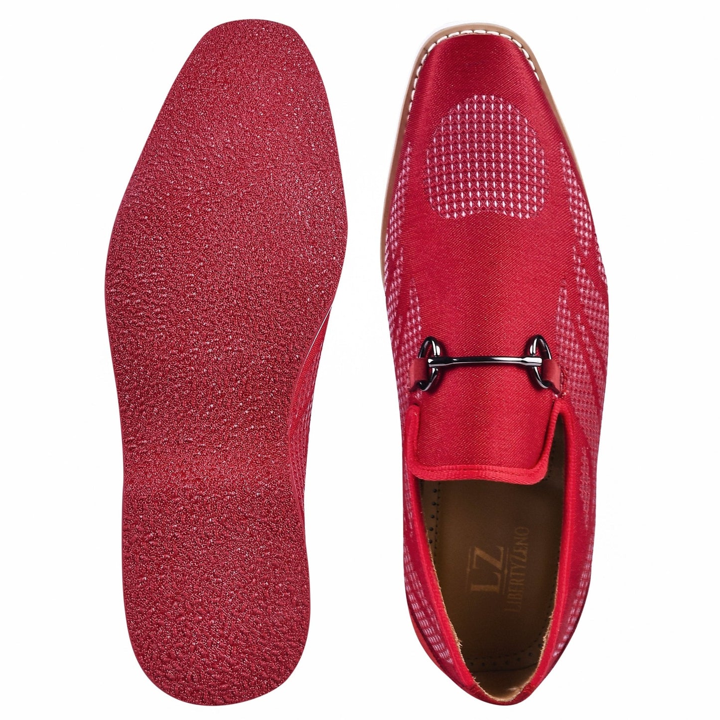 Powerball Textile Printed Red Bottom Casual Shoes For Men