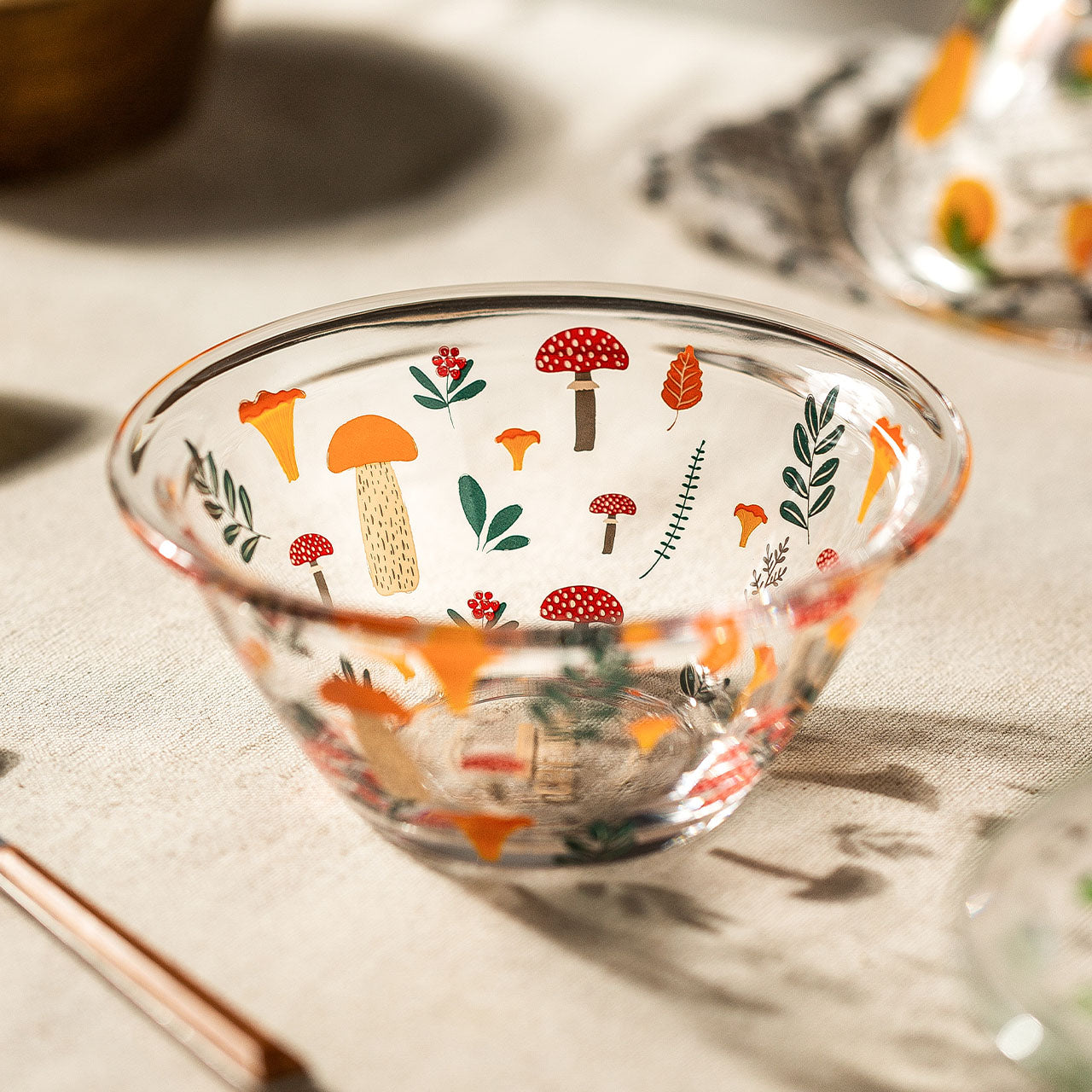 Mushroom Glass Bowl Set