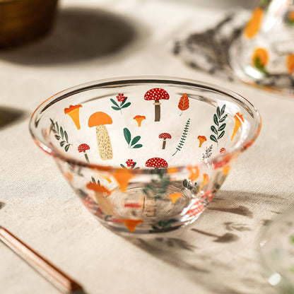 Mushroom Glass Bowl Set