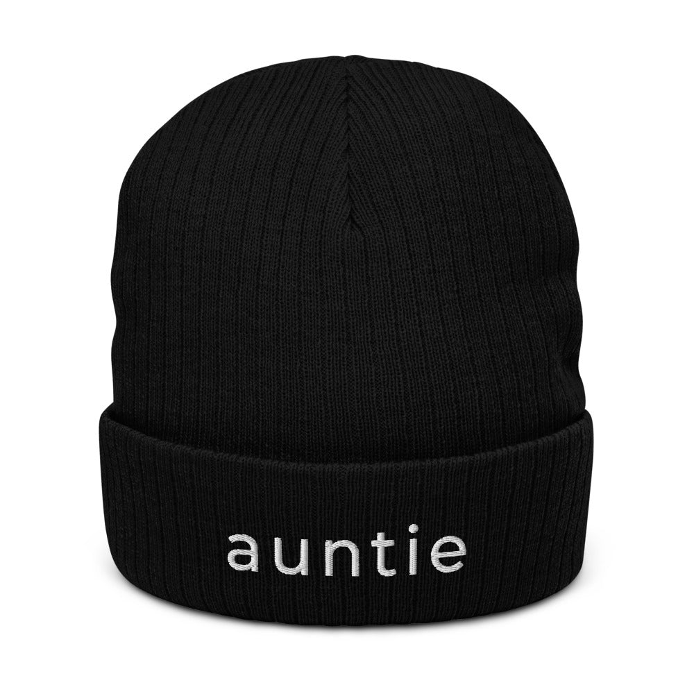 Auntie Recycled Cuffed Beanie