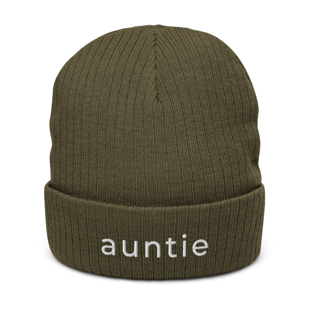 Auntie Recycled Cuffed Beanie