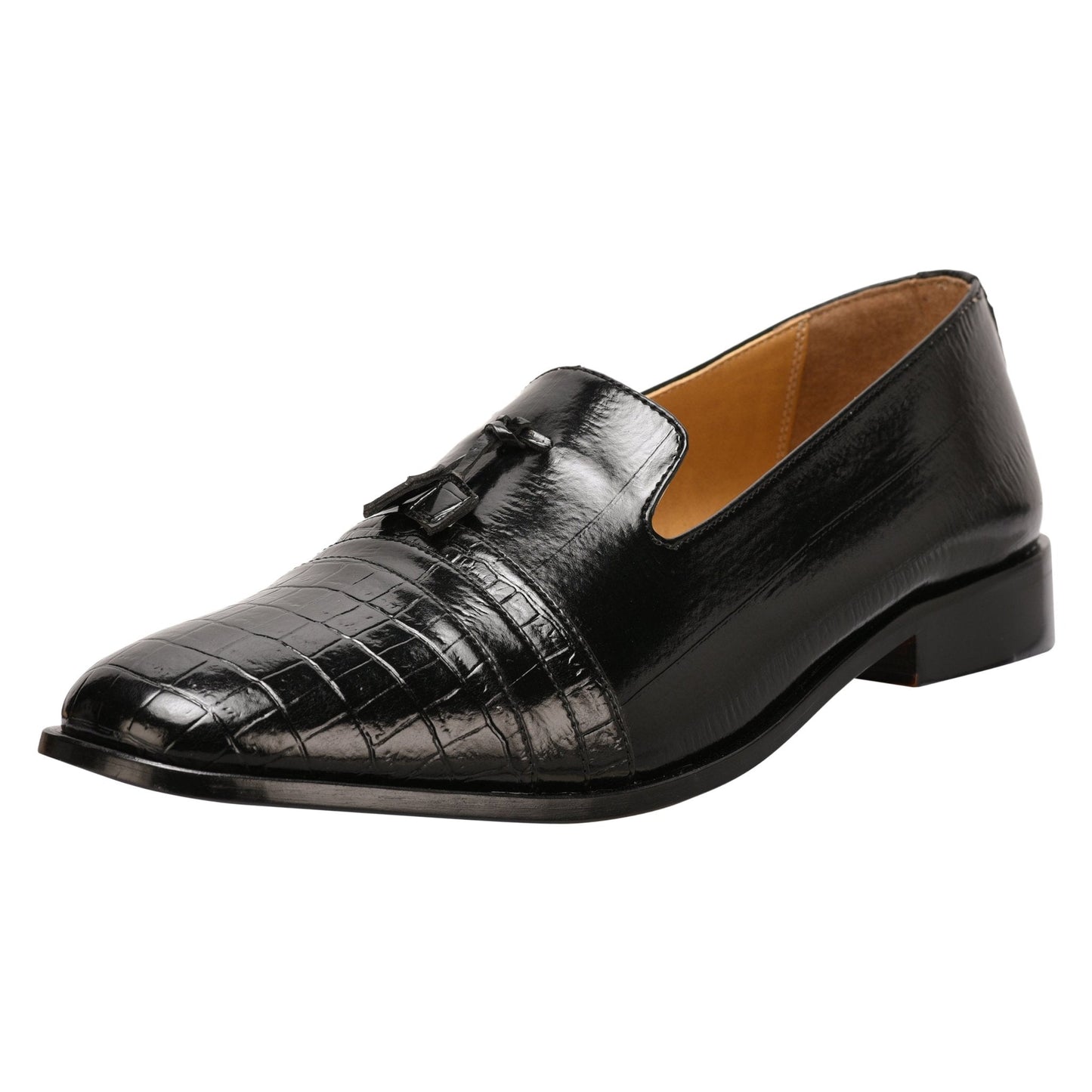 Reno Genuine Leather Slip-on Tassels Shoes for Men