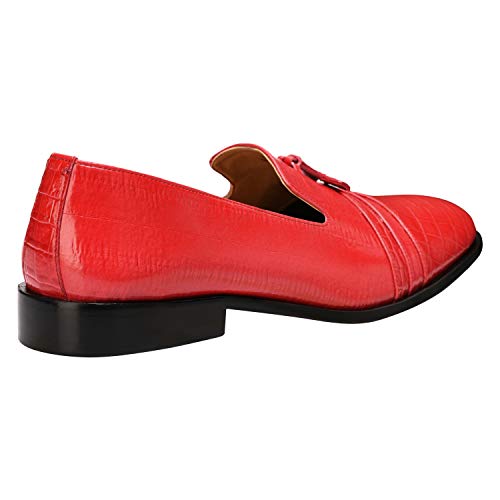 Reno Genuine Leather Slip-on Tassels Shoes for Men