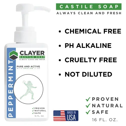 Organic Castile Soap - Football Players - 16 fl oz.