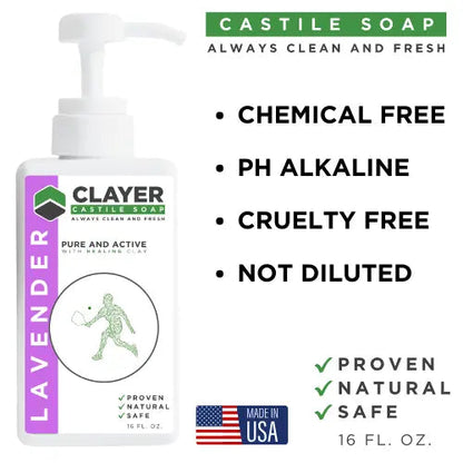 Organic Best Castile Soap - Pickleball Players - 16 fl oz.