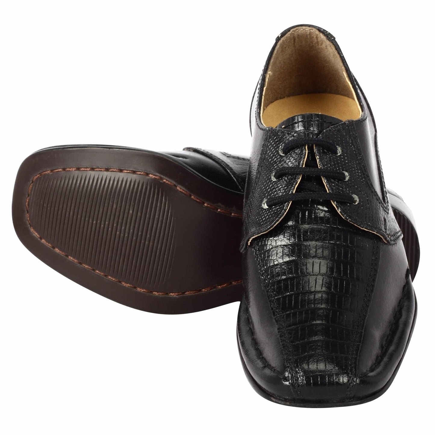 Senior Leather Oxford Style Kids Dress Shoes