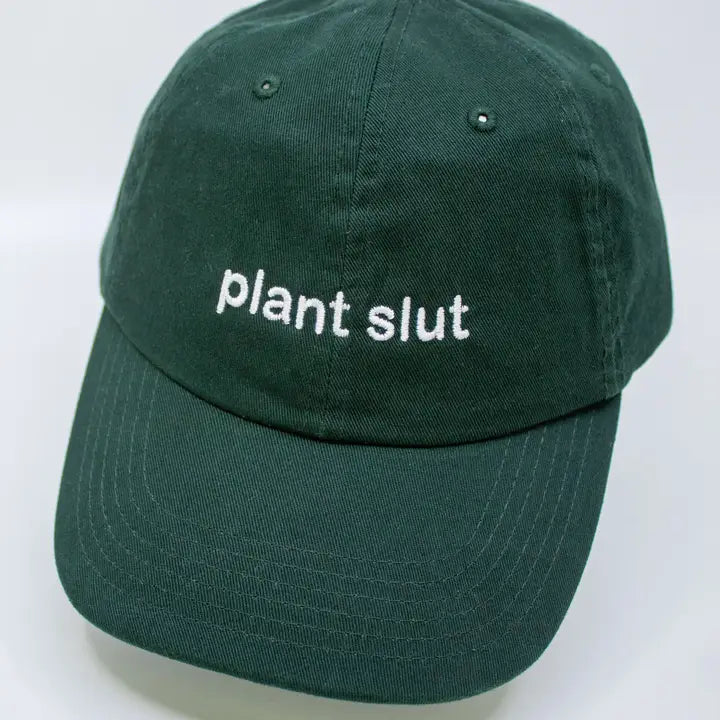 Plant Slut Embroidered Hat Green