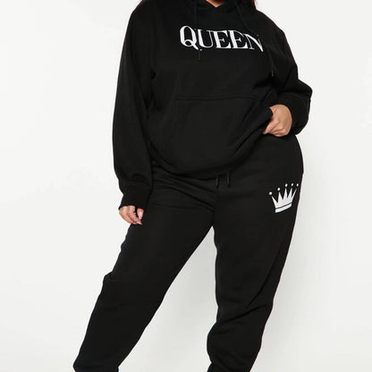 Oversized Black Queen Hoodie Custom Made by Passion of Essence