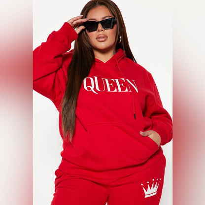 Oversized Red Queen Hoodie Custom Made by Passion of Essence