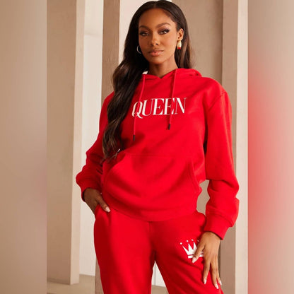 Oversized Red Queen Hoodie Custom Made by Passion of Essence