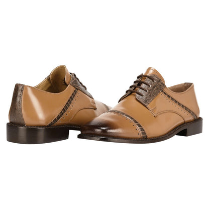 Swish Leather Oxford Style Dress Shoes for Kids